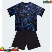 Camisa de Futebol Argentina Equipamento Secundário Infantil Mundo 2026 Manga Curta (+ Calças curtas)